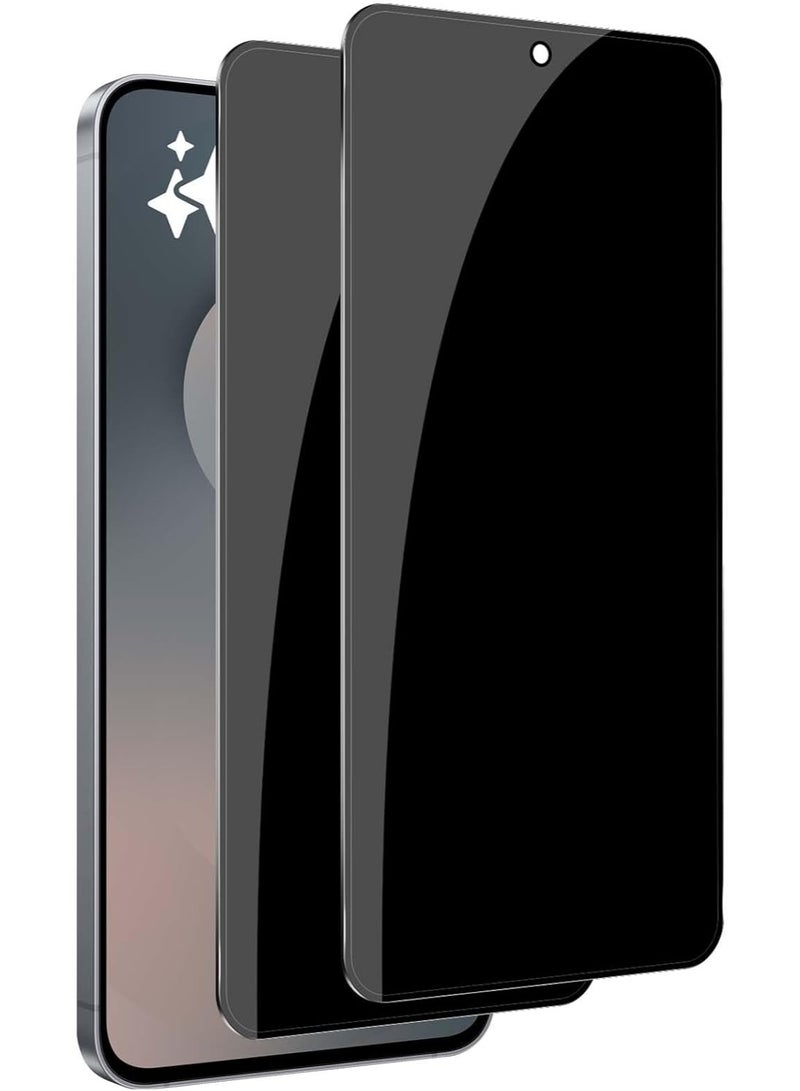 2 Pack Privacy Screen Protector for Samsung Galaxy S25 FE, Shatterproof & Anti-Spy Tempered Glass Film for Galaxy S25 FE - Image 1